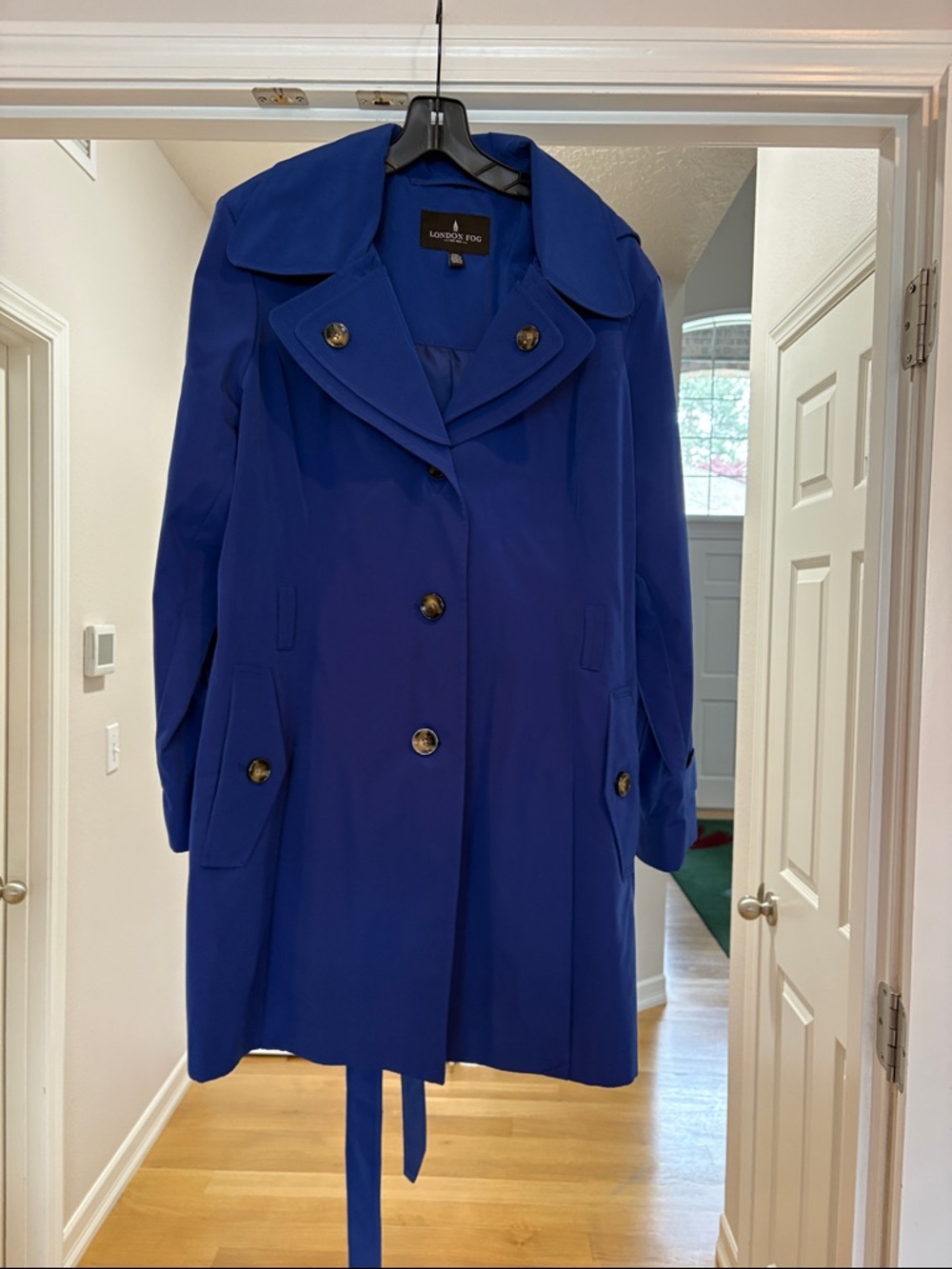 London Fog Women's Bright Blue Coat